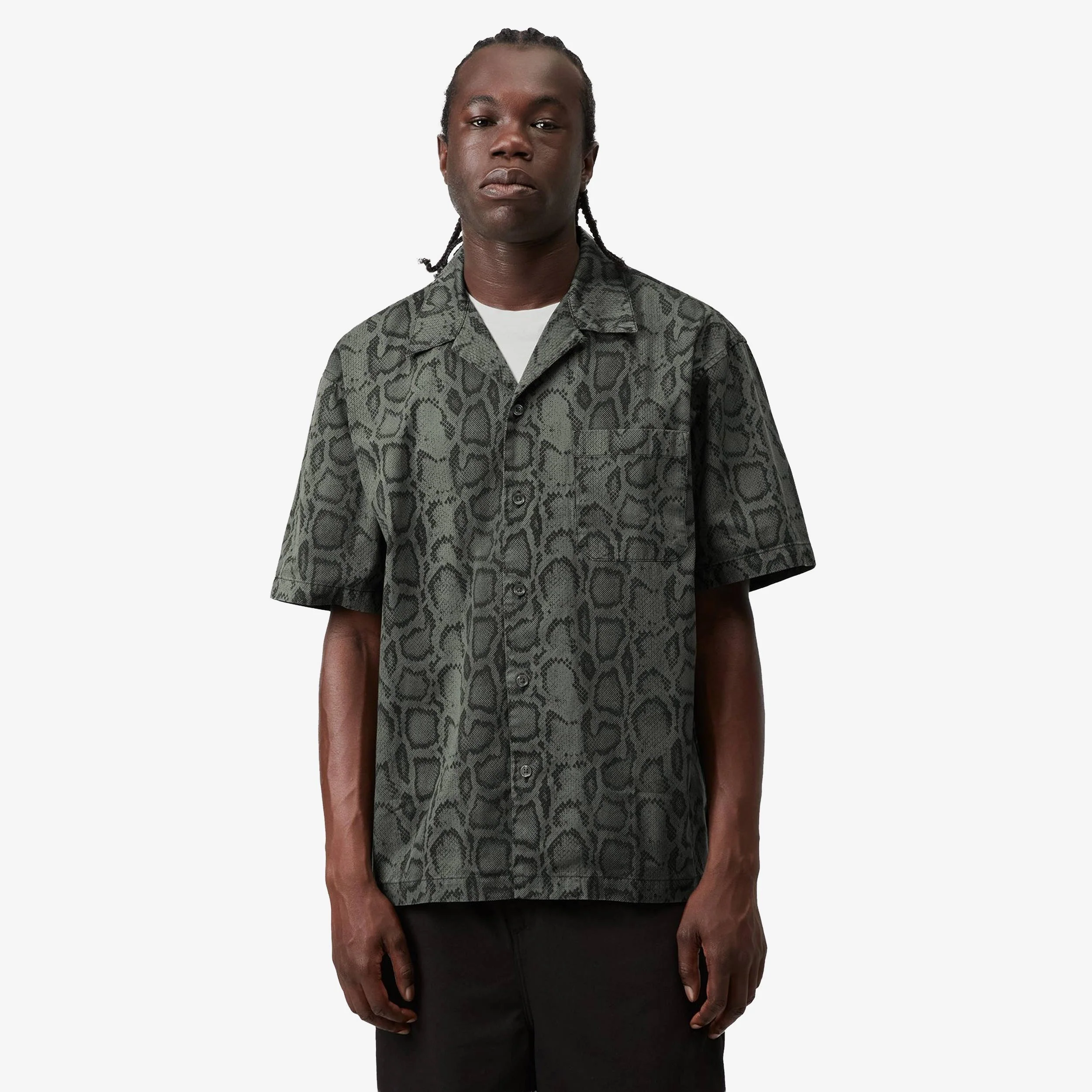 Short Sleeve Snake Camo Shirt - Image 3
