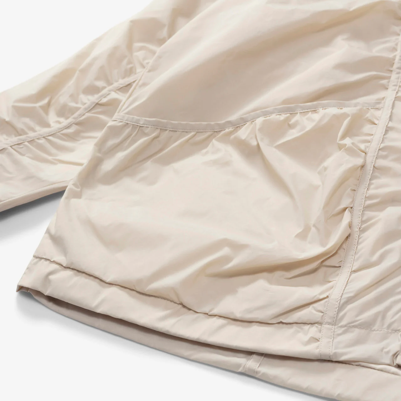 Wmns Nylon Windbreaker Midi Jacket - Image 11