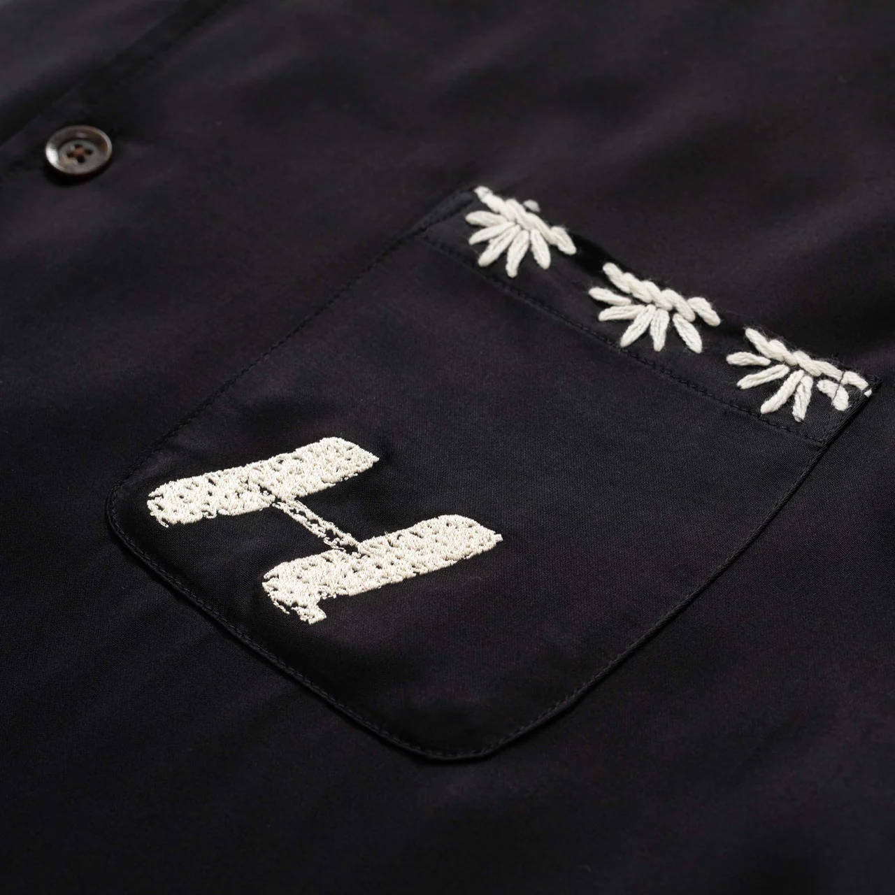Palm Stitch Long Sleeve Button Up - Image 4