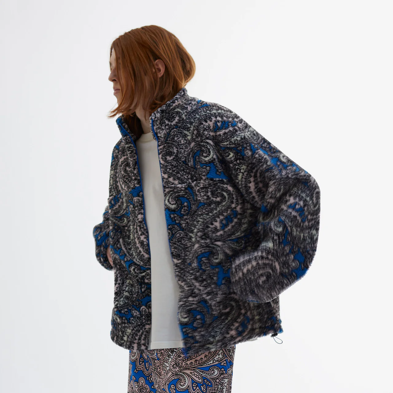 Paisley Fleece Jacket - Image 8