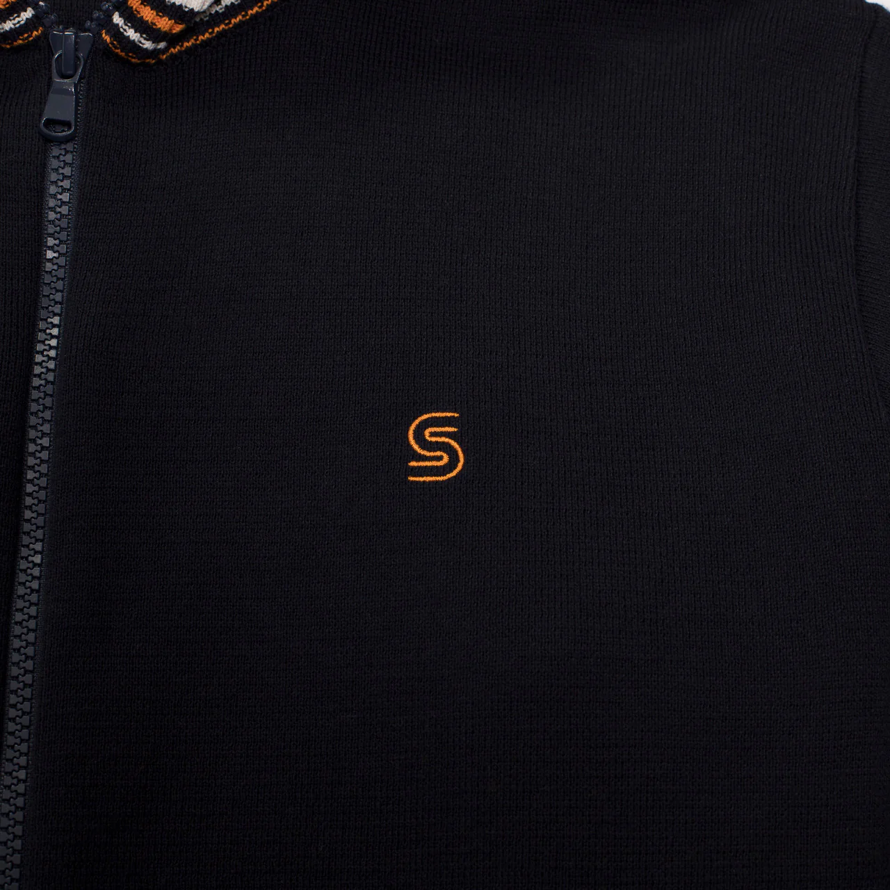 Zipped Knitted Track Jacket - Image 4